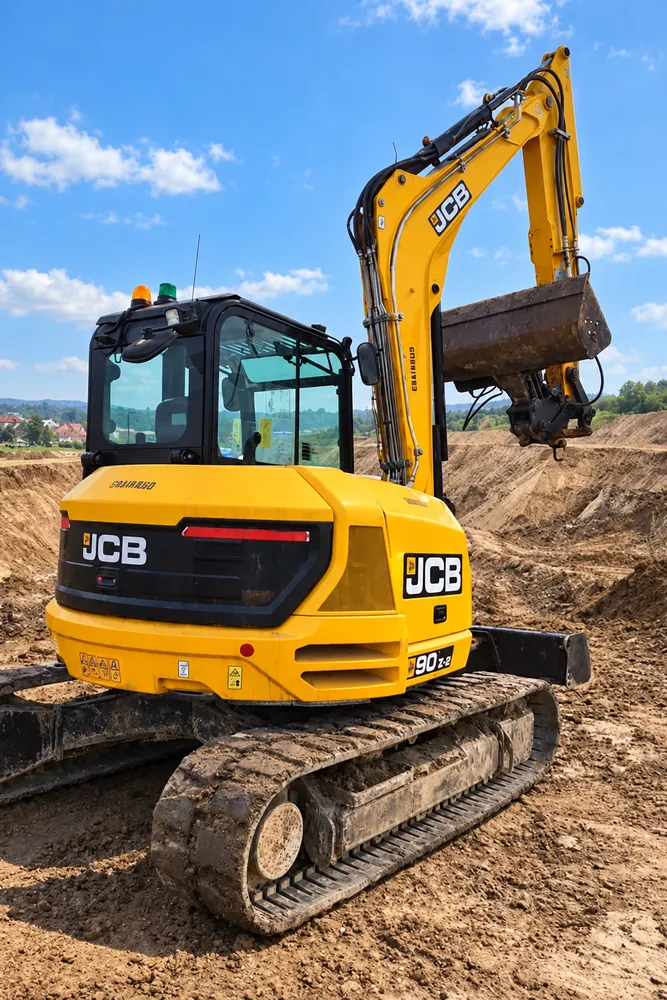 Wynajem koparki gąsienicowej JCB 90Z-2 – 9 t