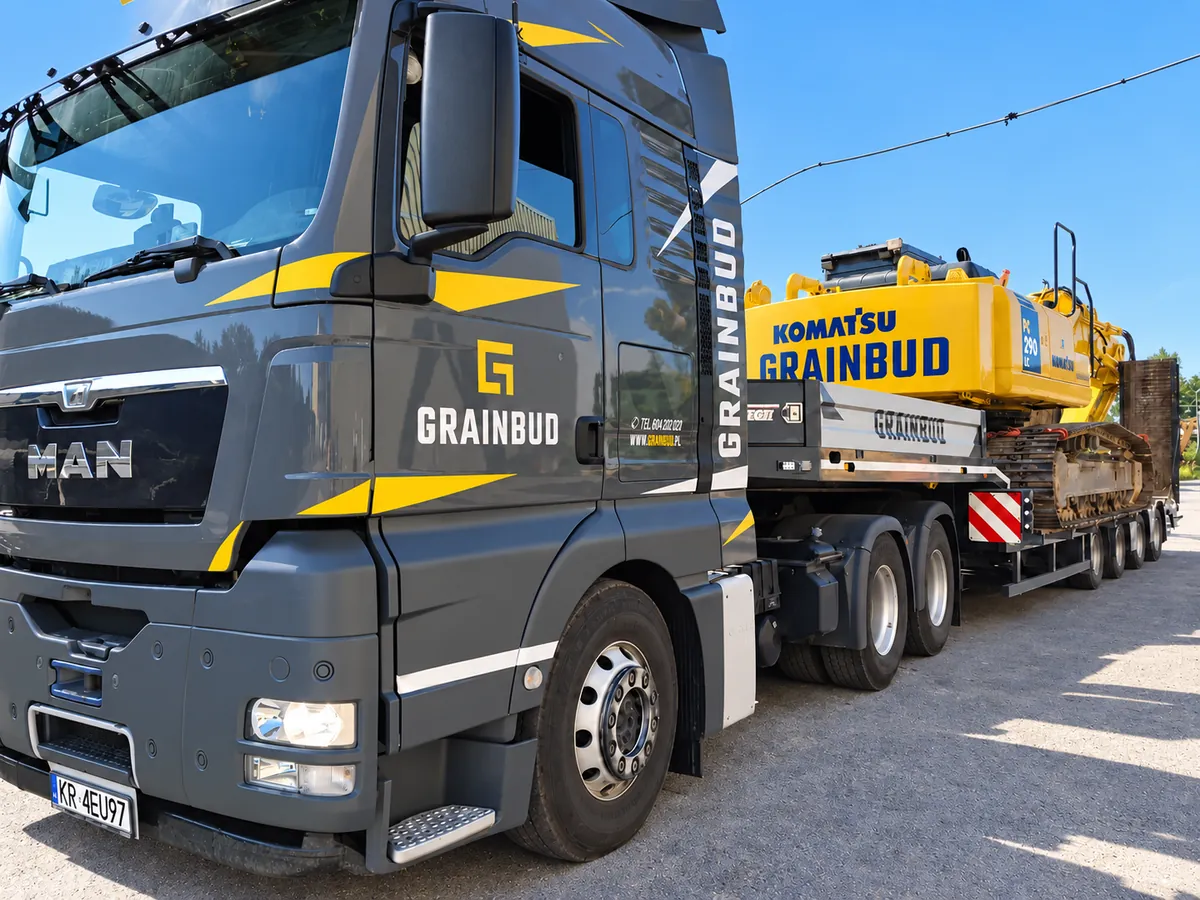 Własny transport sprzętu GRAINBUD